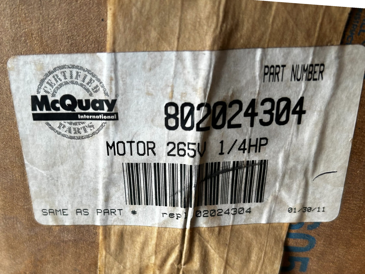 FASCO, E0301, MCQUAY, 802024304, 1/4, Motor - NEW IN BOX - FreemanLiquidators - [product_description]