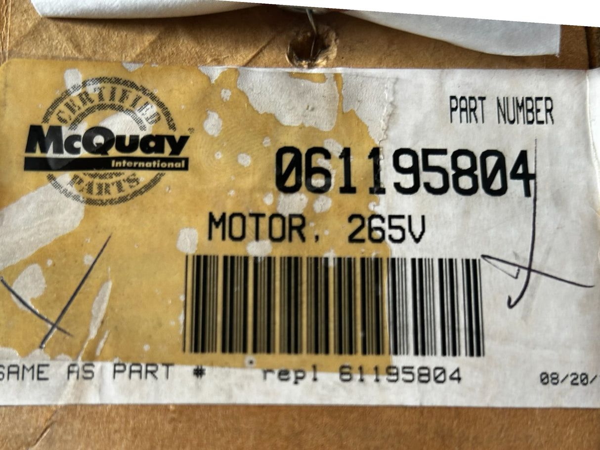 FASCO, 061195804, MCQUAY, 061195804, 1/20HP, MOTOR - NEW IN BOX - FreemanLiquidators - [product_description]