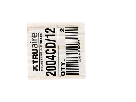 Trueaire, 24", 2004CD/12, 24" Ceiling Module, 3 Cone Step Down, Steel, 12" DIA Neck, Insulated Back, White, Diffuser - FreemanLiquidators - [product_description]
