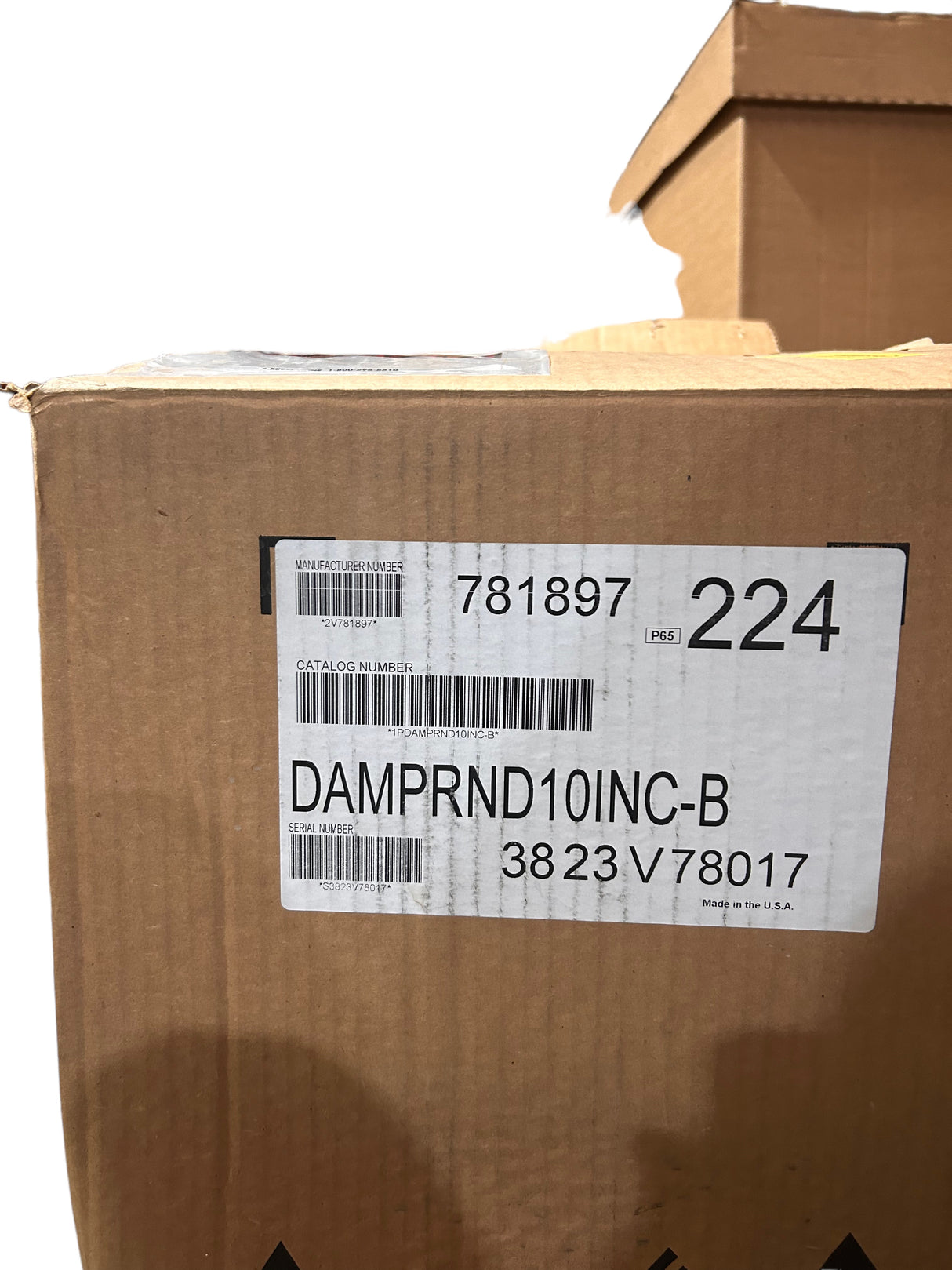 DAMPRND10INC-B, DAMPER ZONE ROUND, 10", Factory Authorized Parts, Carrier - FreemanLiquidators - [product_description]