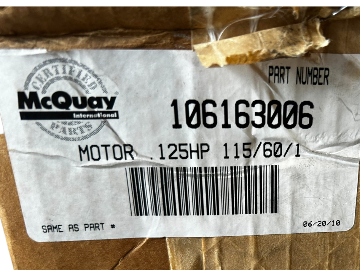 FASCO, 7184-0064, MCQUAY, 106163006, 1/8HP, MOTOR - NEW IN BOX - FreemanLiquidators - [product_description]