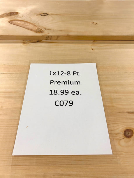 Premium Pine 1" X 12" - 8' IN-STORE-PICKUP-ONLY - FreemanLiquidators - [product_description]