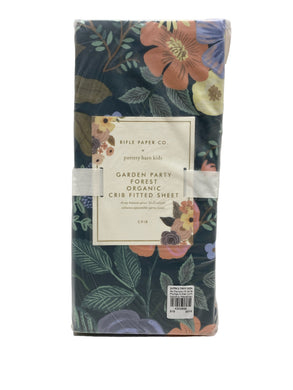 Rifle Paper CO. Garden Party Forest Organic Crib Fitted Sheet - FreemanLiquidators - [product_description]