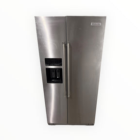 KitchenAid, 22.6 cu ft. Counter-Depth, Side-by-Side, Refrigerator (KRSC703HPS) - Freeman Liquidators - [product_description] - 22.6 cu ft.