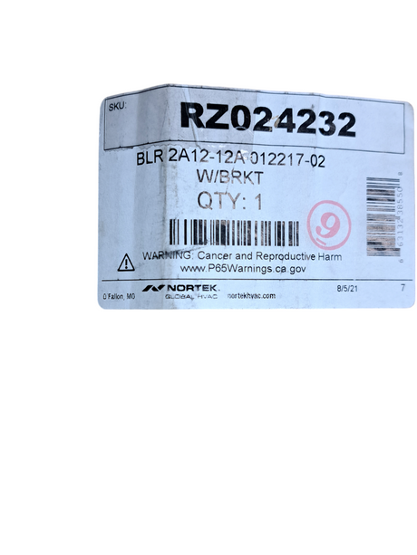 Nortek Global, Reznor, RZ024232, Left-hand, Blower, Housing, With Bracket - FreemanLiquidators - [product_description]