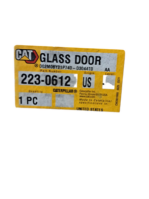 Caterpillar, 223-0612, Skid Steer, Loader, Door Glass - FreemanLiquidators - [product_description]