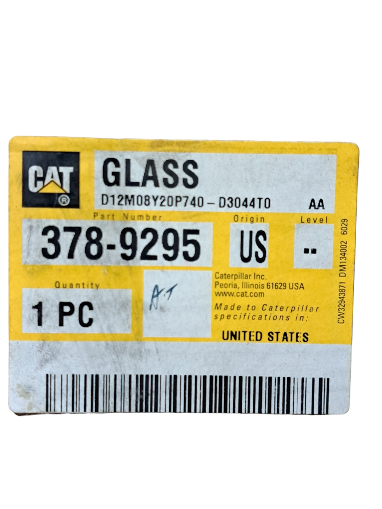 Caterpillar, 378-9295, Glass - FreemanLiquidators - [product_description]