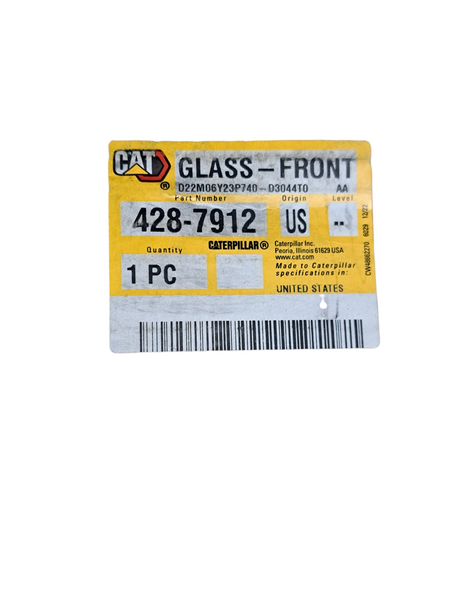 Caterpillar, 428-7912, Front Window Glass - Freeman Liquidators - [product_description]