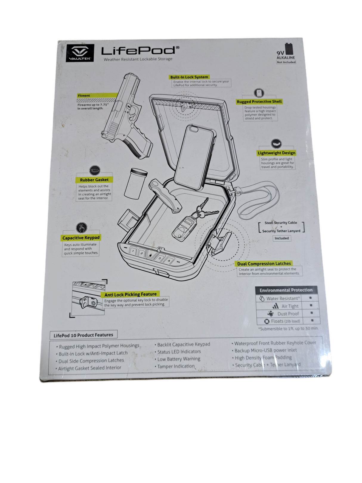 VAULTEK, VLP10-TG, LifePod, WEATHER RESISTANT, LOCKABLE, STORAGE CASE - Freeman Liquidators