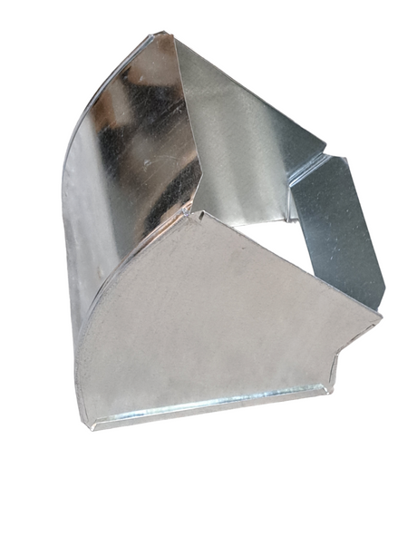 Heating & Cooling Products, 09310108, Vertical Angle, 10 x 10 in, 45 deg, Hot Dipped Galvanized Steel (Pack of 6) - Freeman Liquidators