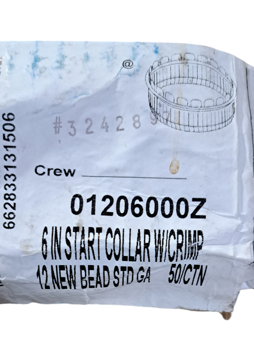 HCP, 01206000Z, 6" Start Collar, With Crimp, 30-Gauge, Duct Fitting, 10 Pack - Freeman Liquidators