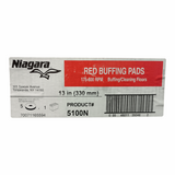 (5 Pack) Niagara, 5100N, 13", Polishing Pad, Red