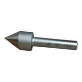 (3 Pack) Production Single Flute High Speed Steel Countersinks 07-030-032 - Length: 2", Shank Diameter: 1/4", Size:1/2"