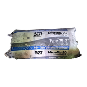 Johns Manville, Microlite EQ, Ductwrap, T75, 3" x 48" x 50, FSK 200.0 SF/Roll (In-Store Pickup Only) - Freeman Liquidators