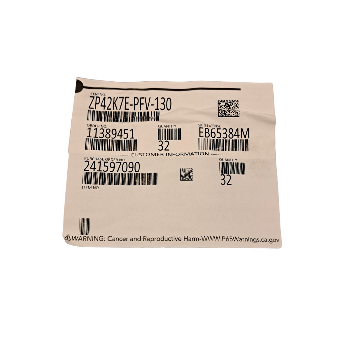 Copeland Scroll, ZP42K7E-PFV-130, 3.0/3.5 Ton R410A Compressor - Freeman Liquidators