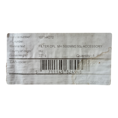 Nilfisk, Filter CPL. MH 5000MM2 50µ, Accessory - Freeman Liquidators