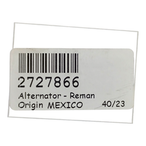 12V 55A Reman Alternator 8C5510R | Compatible with CAT RT50, RT60, RT80, RT100, T80D, V50E Models - Freeman Liquidators