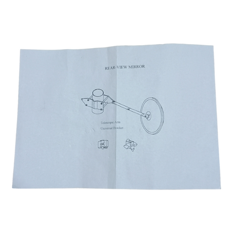 Hyster, 3022847, Forklift Mirror | 4x8 Inch Acrylic with Telescoping Arm - Freeman Liquidators