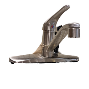 Gerber 40-112-VP-SS Maxwell Single Handle Kitchen Faucet With Side Spray - Freeman Liquidators