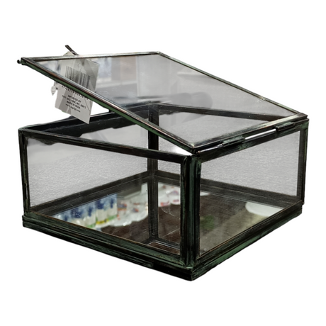 Sage & Co, Glass Terrarium, Mirror, 6" - Freeman Liquidators