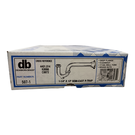 Dearborn, Brass, 507-1, Semi-Cast, P-Trap - Freeman Liquidators
