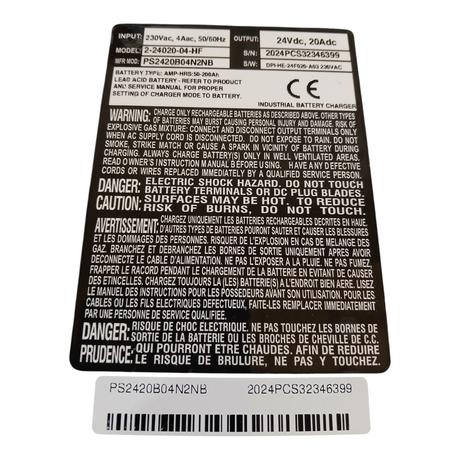 Pro Charging Systems, Patriot Series, High Frequency, Multi-Chemistry, Charger (2-24020-04-HF) - Freeman Liquidators