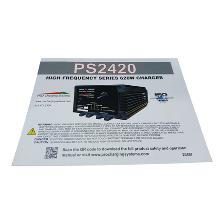 Pro Charging Systems, Patriot Series, High Frequency, Multi-Chemistry, Charger (1-24020-04-HF) - Freeman Liquidators