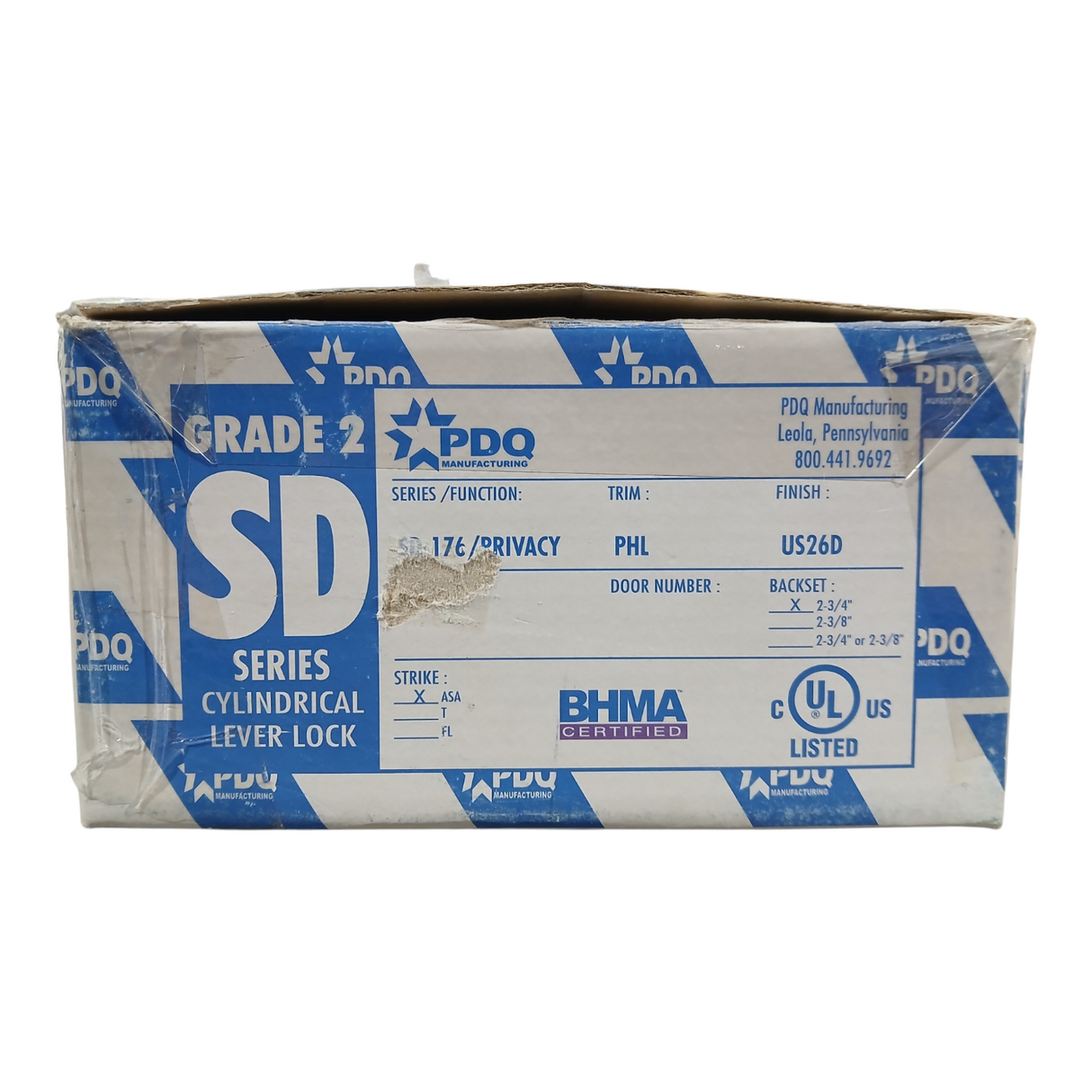 PDQ, SD176, Privacy, HD, Cylindrical, Lock - Freeman Liquidators