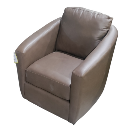 Brown, Leather, Swivel, Chair, In-Store Pickup Only