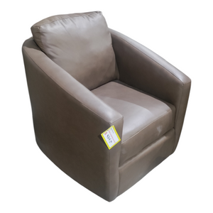 Brown, Leather, Swivel, Chair, In-Store Pickup Only