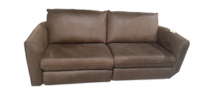 Brown, Microfiber, Power, Reclining, Loveseat, In-Store Pickup Only