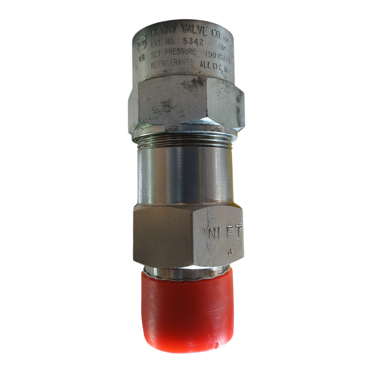 Henry Valve Co, 5342-3/4, Straight Thru Relief Valve, 150 PSI, CAP 18.5 lbs. APM