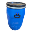 15 Gallon Blue Plastic Barrel w/ Lid  open top $27.50- IN STORE PICKUP ONLY - Freeman Liquidators