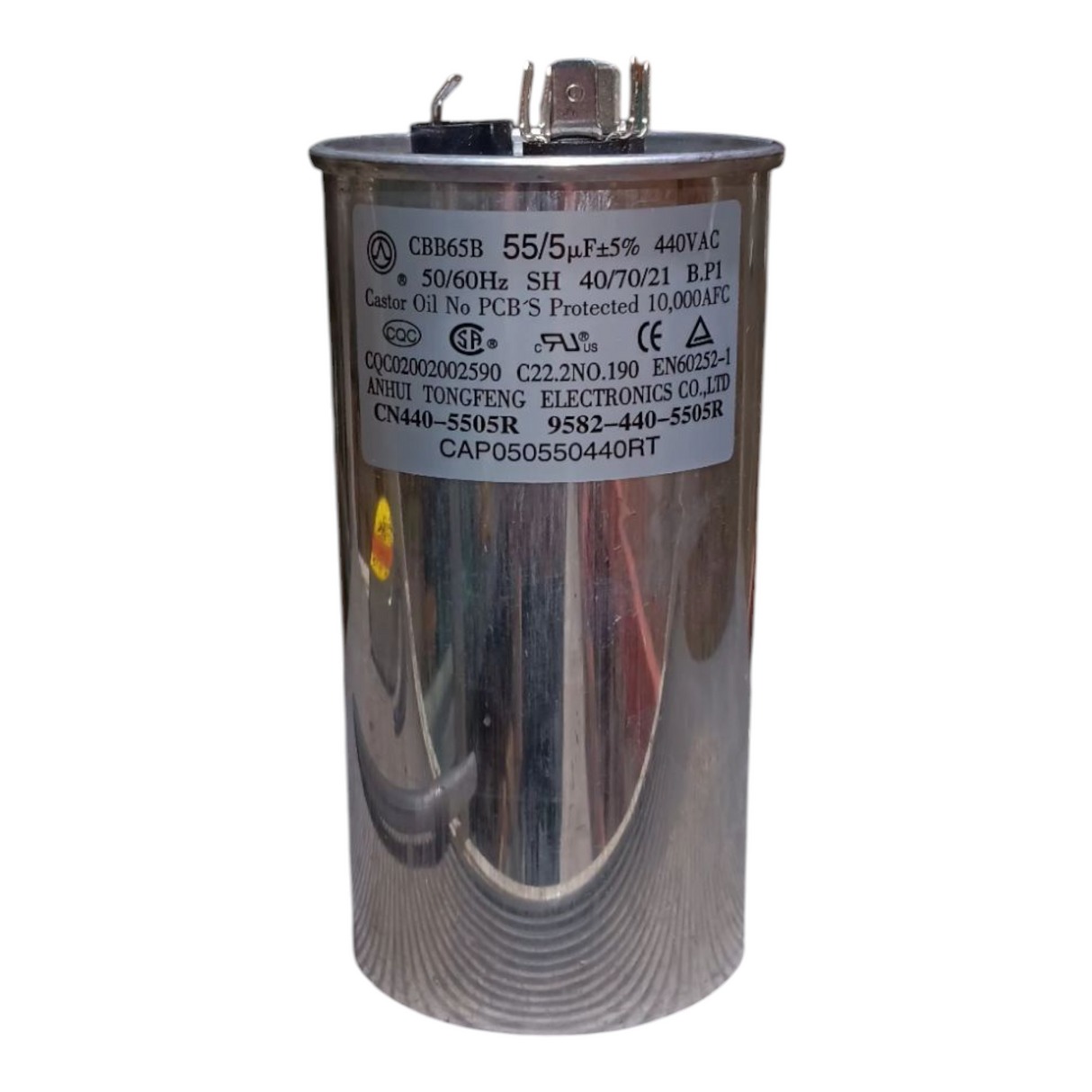 Tong Feng, CBB65B, Capacitor, CAP050550440RT - Freeman Liquidators - [product_description] - Capacitors