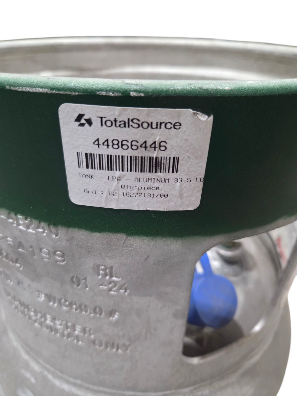 TotalSource 44866446 / SMH 1248300 Tank LPG Aluminum 33.5LB - Freeman Liquidators - [product_description] - 