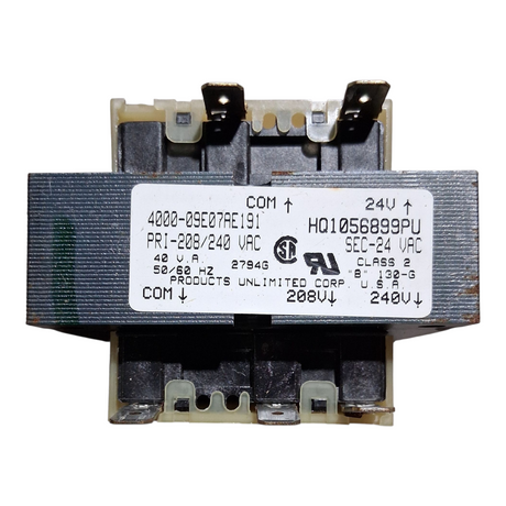 4000-09E07AE191, HQ1056899PU, Furnace Transformer, Primary 208/240V, Secondary 24VAC, Class 2 - Freeman Liquidators - [product_description] - Transformers