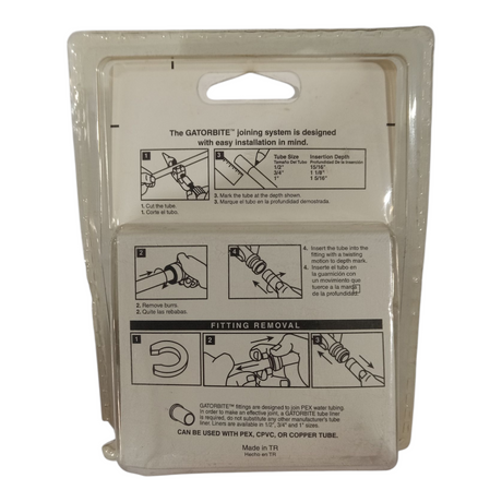 GatorBITE, 3/4in x 1/2in x 3/4in, Push-fit, Removable Tee - Freeman Liquidators - [product_description] - 