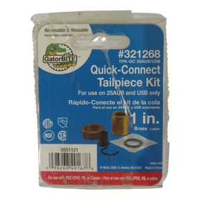 GatorBITE, 321268, 1", Quick Connect, Tailpiece Kit - Freeman Liquidators - [product_description] - Tailpiece Kits