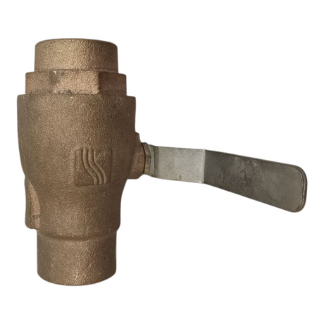 Bronze Lever Ball Valve, 1-1/2" NPT, Inline Full Port, WOG Rated, Heavy Duty - Freeman Liquidators - [product_description] - 