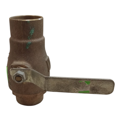 Bronze Lever Ball Valve, 1-1/2" NPT, Inline Full Port, WOG Rated, Heavy Duty - Freeman Liquidators - [product_description] - 