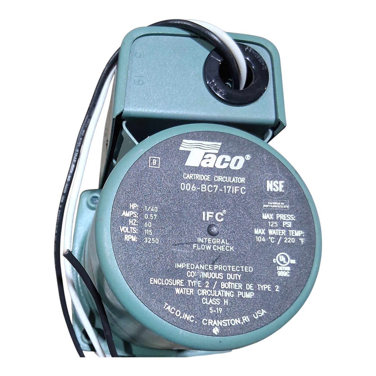 Taco, Cartridge Circulator, 006-BC7-17IFC - Freeman Liquidators - [product_description] - Cartridge Circulator