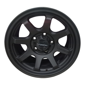 Vision, 351 FLOW, 16x8, Custom Wheel, Satin Black Rim - Freeman Liquidators - [product_description] - Wheels
