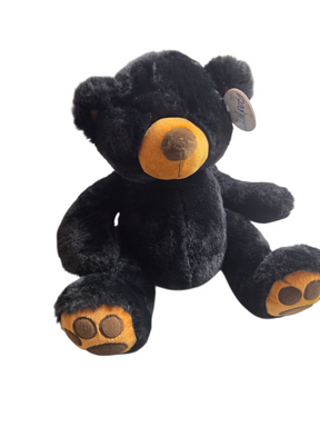 Sitting Pawee Black Bear 15" Plush by Wishpets - Plush Toys - Freeman Liquidators - [product_description]