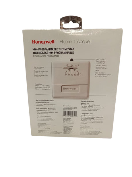 Honeywell, Heat-Only Thermostat, White (CT30A) - Image 2