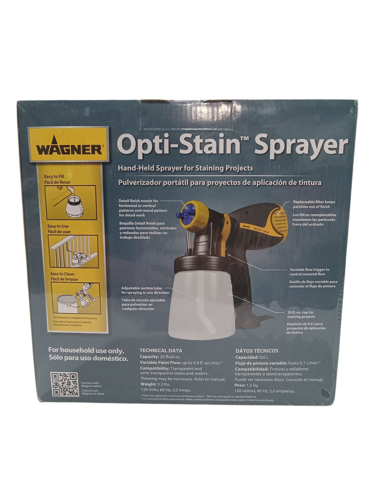 Wagner Spray Wagner Spray Opti-Stain HVLP Stain Sprayer  3 Patterns - Image 2