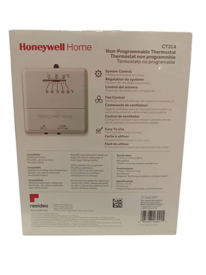 Honeywell Home, Non Programmable, Thermostat, for Heat and Cool Systems, White, - Image 2