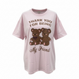 Thank you for being my friend  pink TSHIRT JUNIORS - JUNIORS TSHIRT - Freeman Liquidators - [product_description]
