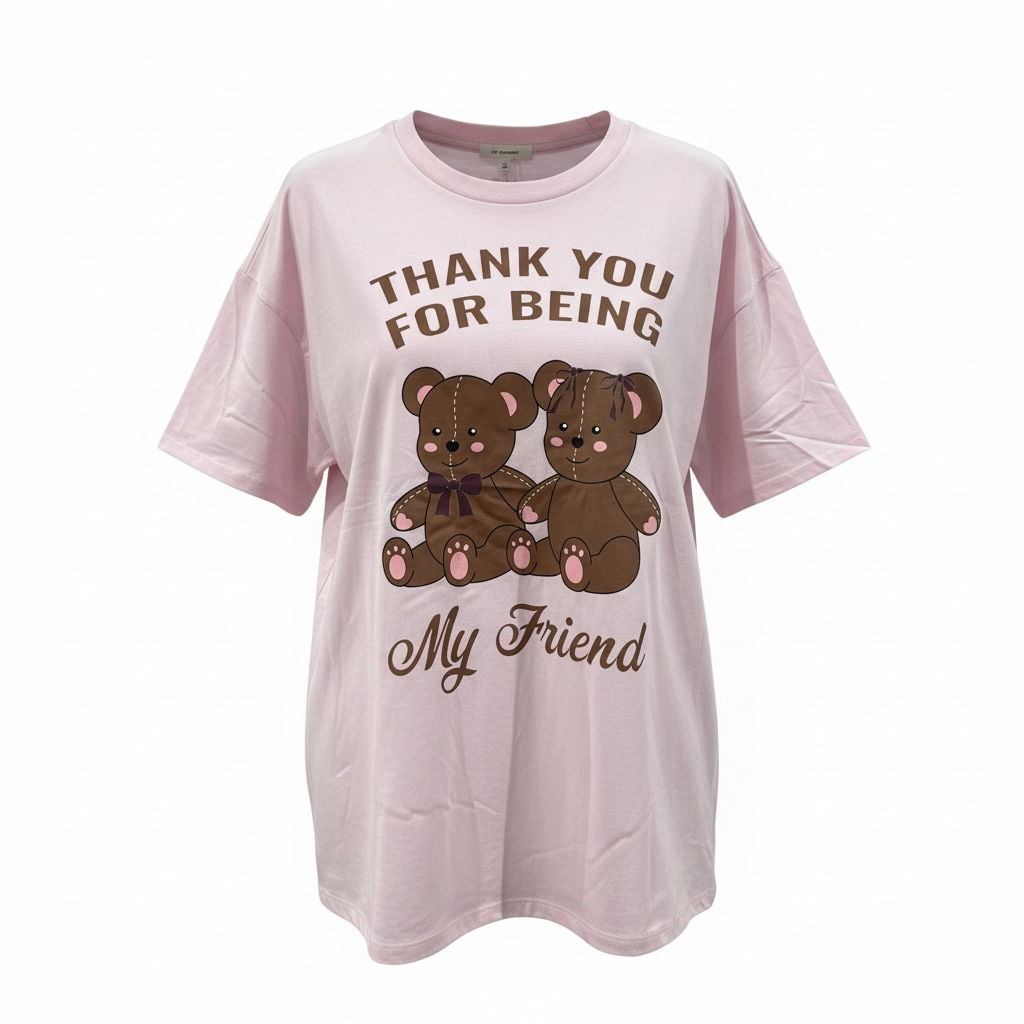 Thank you for being my friend  pink TSHIRT JUNIORS - JUNIORS TSHIRT - Freeman Liquidators - [product_description]