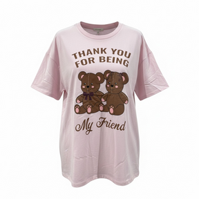 Thank you for being my friend  pink TSHIRT JUNIORS - JUNIORS TSHIRT - Freeman Liquidators - [product_description]