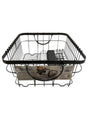 Better Homes & Gardens, Metal, Dish Rack w/ Caddy, Antique Grey - Dish Rack - Freeman Liquidators - [product_description]